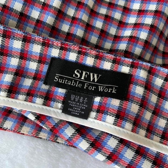 Micro Plaid Mini Skirt by SFW (M) - Picture 3 of 4